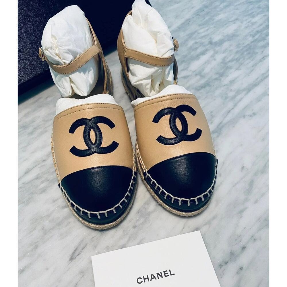 Chanel Beige Mary Janes 37 New Sold Out 100% Authentic